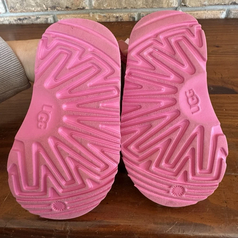 UGG‎ Toddler Bailey Bow II - Chestnut/Pink - 1017394T Size 6